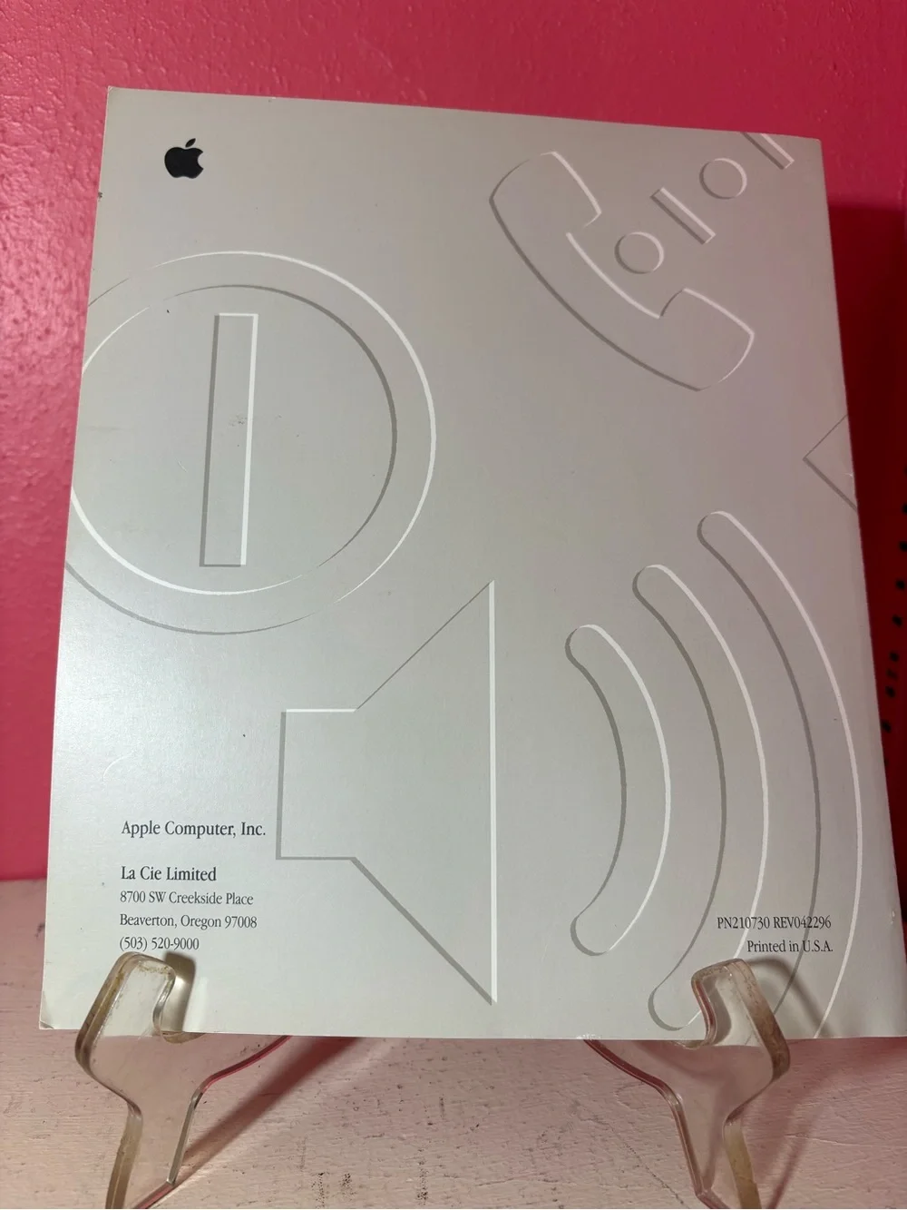 Vintage 1996 Apple External Hard Drive User's Guide 90's Collectible Display Fun